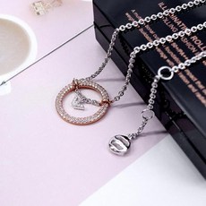 여자순금클립목걸이