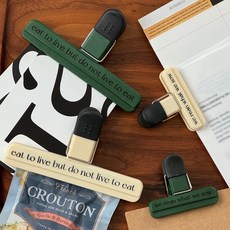 레터링 밀봉 클립 와이드 집게 2size 2color, 소/그린, 1개
