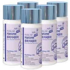  휴나인 브라질산 고함량 자보티카바 퓨레 아세로라 자보티카빈 링곤베리, 5개, 70정 