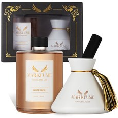마크퓸 골드라벨 대형 디퓨저 선물세트, 화이트머스크, 500ml, 1개 화이트머스크, 500ml, 1개