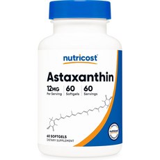 뉴트리코스트 아스타잔틴 12mg 소프트젤, 60정, 1개