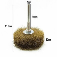 로타리공구 연마 섕크 황동 와이어 휠 브러쉬 컵 녹 액세서리 용 전동 공구 로타리 도구, 브러시