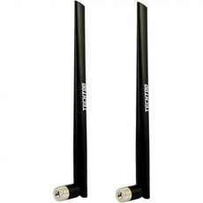 TECHTOO WiFi 안테나 듀얼밴드 7dBi 2.4GHz5.8무선 네트워크 라우터용 RPSMA 커넥터 포함 GHz USB 어댑터 PCI 카드 IP 카메라 DJI 팬텀 무선 범위