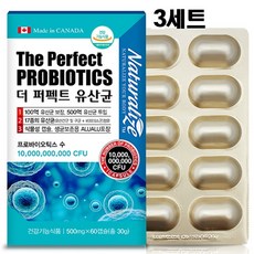내추럴라이즈 신바이오틱스 락토바실러스 루테리 장면역 중간균 유익균 증가 사이토카인 분비조절 내생균 모유유래유산균100억cfu, 3개, 500mg60캡슐