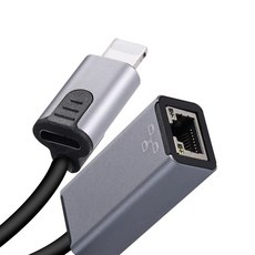 Coms iOS 8Pin 컨버터 유선 랜카드 JA050, 1개