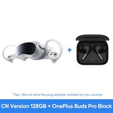 100% 오리지널 Pico 4 VR 헤드셋 올인원 가상 현실 3D 안경 메타버스 및 스트림 게임용 4K 디스플레이, 05 Add OnePlus Buds Pro