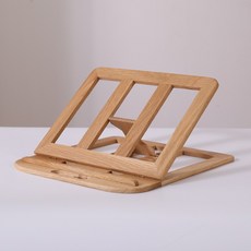 휴대용 노트북 나무 거치대 원목 고급 받침대, 휴대용 접이식 화이트 오크