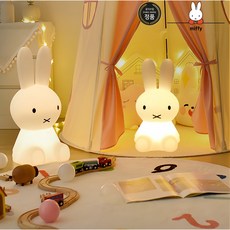 miffy 미피 토끼 무드등 무선 리모컨 16색 색상 토끼등 KC인증 충전 거실 분위기 조명 침실 수면등 아기 수유등 캐릭터 취침등 귀여운 스탠드 인테리어 집들이 선물 소형 대형, 80cm, 80CM 태양광모델 80cm