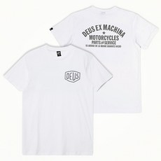 [데우스 엑스 마키나] [비쇼]당일발송 24시즌 데우스 비아리츠 어드레스 반팔 티셔츠 화이