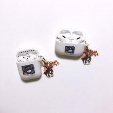 톰과제리 키링 에어팟케이스 커플 TPU 버즈 에어팟프로, 에어팟 1/2, 톰