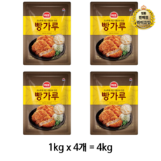 해표 빵가루, 4kg, 8개
