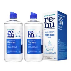 [바슈롬] 리뉴 어드밴스 500ml 2개 + 렌즈케이스 2개 렌즈세척액, 단일속성