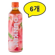 던킨 홍차피치 제로아이스티 500ml * 6개