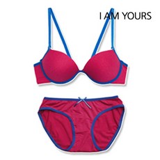 I AM YOURS 마카롱 면 속옷 세트 2종 (브라+팬티)