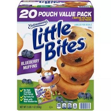 엔텐만스 리틀 바이츠 블루베리 머핀 Bimbo Bakeries Entenmann's Little Bites Blueberry Muffins, 1개, 936g