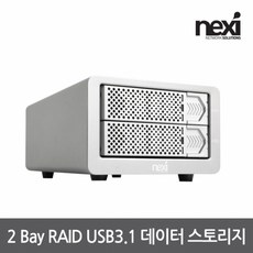 엠지컴/NX768 USB3.1 Type-C 2Bay RAID 케이스(NX-802RU31)