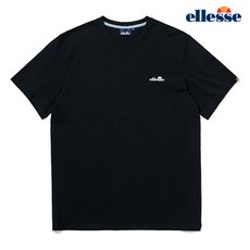 [엘레쎄] 남녀공용 오리진 스몰로고 반팔 티셔츠 (레귤러핏) EL2UHTR369_BK