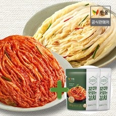 30년전통 국산100% 한울 포기김치5kg+백김치3kg+맛김치80gX2봉