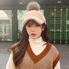 뽀글이방울모자