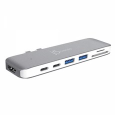 넥스트 C타입 PD포트 HDMI 카드리더 컨버터 NEXT-JCD382, 혼합색상