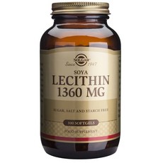 솔가 레시틴 1360mg 100정 (소프트젤) Solgar Lecithin 100 softgels, 1개