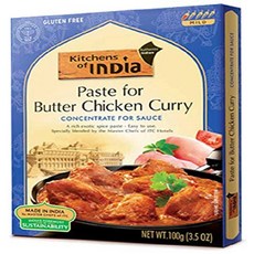 Kitchens of India Paste 버터 치킨 인도 카레 3.5oz 1 팩, 1개