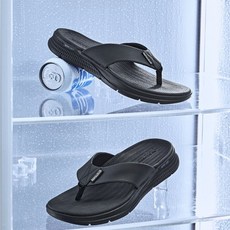 [S]스케쳐스 남성용 Skechers 쿠션 에볼루션 라이트 경량 슬리퍼(사은품증정)