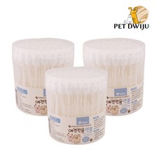 리베온pet 강아지 고양이 반려동물 전용 순면 항균 면봉 귀청소 귀 눈꼽 눈물자국