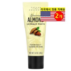 Taylor & Colledge 베이킹 재료 고메 아몬드 추출 페이스트 40g 2개