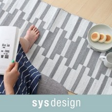 [천삼백케이] [시스디자인] 시스디자인 레프 그레이 PVC 주방 매트 50X110, 단품