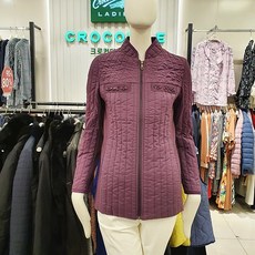 크로커다일레이디 반듯한 멋을 살린 큐빅 포인트 경량 패딩점퍼 패딩자켓 뉴코아 인천점