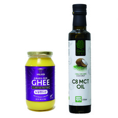 밀키오 목초사육 기버터 Ghee 500mL + 코코리프 유기농 MCT C8 250mL