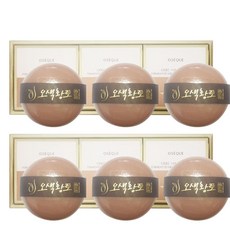 오제끄 오색 황토 발효한방 비누 100gx3ea (발효), 2set, 100g