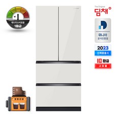 (포토리뷰) 위니아 딤채 스탠드형 김치냉장고 EDQ57HBLIE 4룸 551L 1등급 냉장/냉동