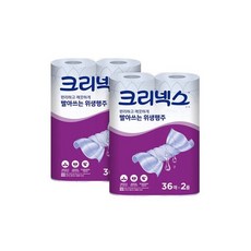 크리넥스 빨아쓰는 위생 주방용 일회용 행주 36매 X 4롤, 4개