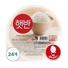 햇반 백미밥, 210g, 24개