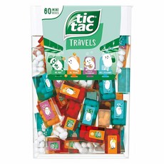 틱톡 틱택 tic tac Travels Lilliput 미니 상자 300g 페퍼민트 60개, 1개