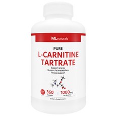 [미국빠른직구] 신제품 마이라이프 내추럴스 L-카르니틴 타르트레이트 1000mg (수퍼사이즈), 360정, 1개