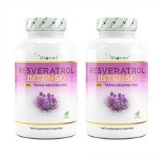 Vit4ever 비트포에버 독일 레스베라트롤 500mg 60캡슐 2팩, 2개