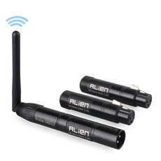 디엠엑스 외계인 24G 무선 DMX 512 제어 Dfi ISM 컨트롤러 XLR 수신기 송신기 디스코 DJ 파티 스테이지 이동 헤드 레이저 빛, 14.1T2R - 미국 플러그