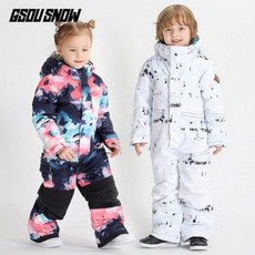스키복 셋트 GS주니어 스키복세트남아여아바디수트 더블보드야외복