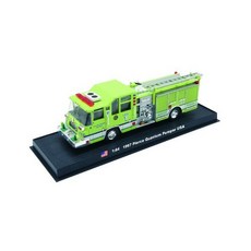 Pierce Quantum Pumper Fire Truck Diecast 1:64 Model (Amercom GB-8), 단일상품
