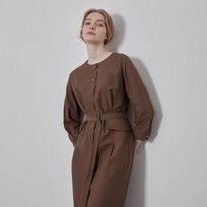 올리비아로렌 벨티드 라운드 원피스 VOCOAYF7341