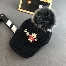 코듀로이곰돌이모자