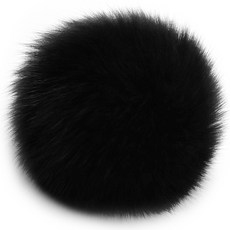 보띠랑스 FOX FUR 여우 털방울-대 12cm 폼폼 폭스퍼, 14블랙, 1개