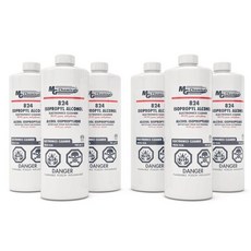 MG Chemicals 824 1L 99.9 이소프로필 알코올 전자 청소기 945mL 1쿼트 액체병 클리어 32Fl Oz 1팩, 31.95 Fl Oz (Pack of 6)_6-Pack
