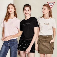 [미리주문10%]게스 24SS 로고 컬렉션 티셔츠 3종 여성용