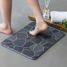 달팽이리빙 드마망 규조토 발매트 M, 스톤, 1개
