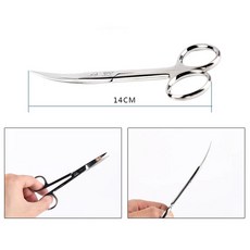스테스 가위 유지 보수 도구 수초 물고기 탱크 수생 조경, 1개, 5.S Curved Scissor