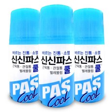  신신파스 쿨 연고 60g 3개 롤온타입 물파스 벌레물림, 18개, 1개입 
